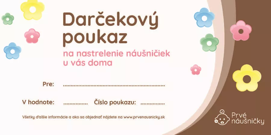 Darčekový poukaz na nastrelenie náušníc