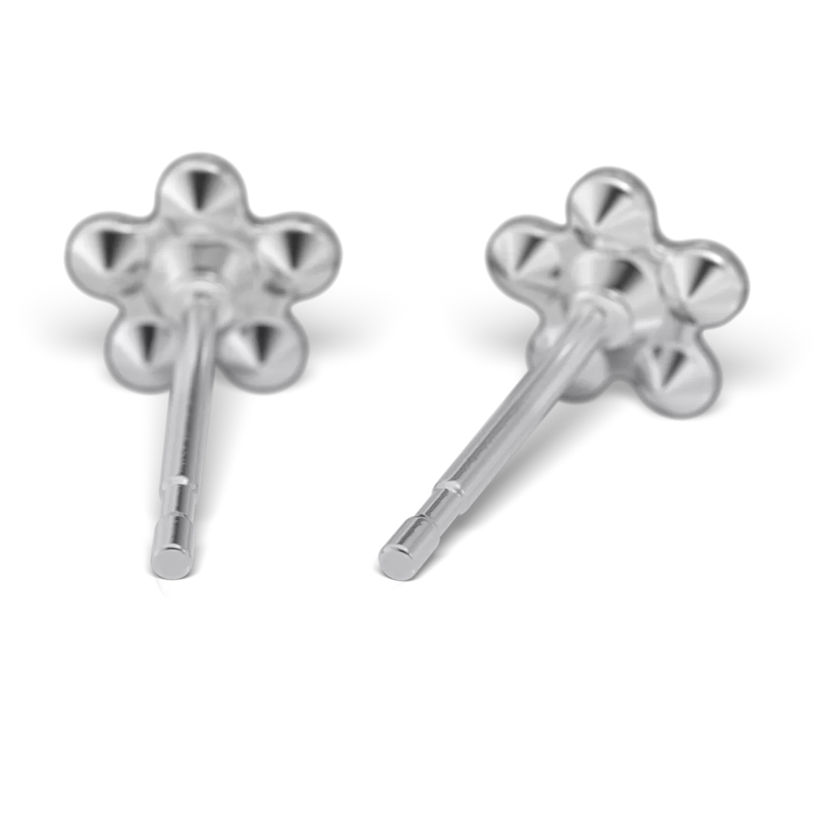 Náušnice z chirurgickej ocele - Kvietky - Modro / Strieborné - Galéria Náušnice z chirurgickej ocele - Kvietky - Modro / Strieborné - Galéria