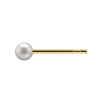Náušnice z chirurgickej ocele - Perly - 3 mm - Galéria