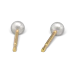 Náušnice z chirurgickej ocele - Perly - 3 mm - Galéria