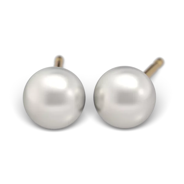 Náušnice z chirurgickej ocele - Perly - 5 mm Náušnice z chirurgickej ocele - Perly - 5 mm