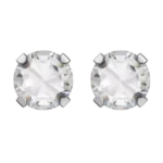 Náušnice z chirurgickej ocele - Zirkóny - Číry kryštál - 6mm - Galéria